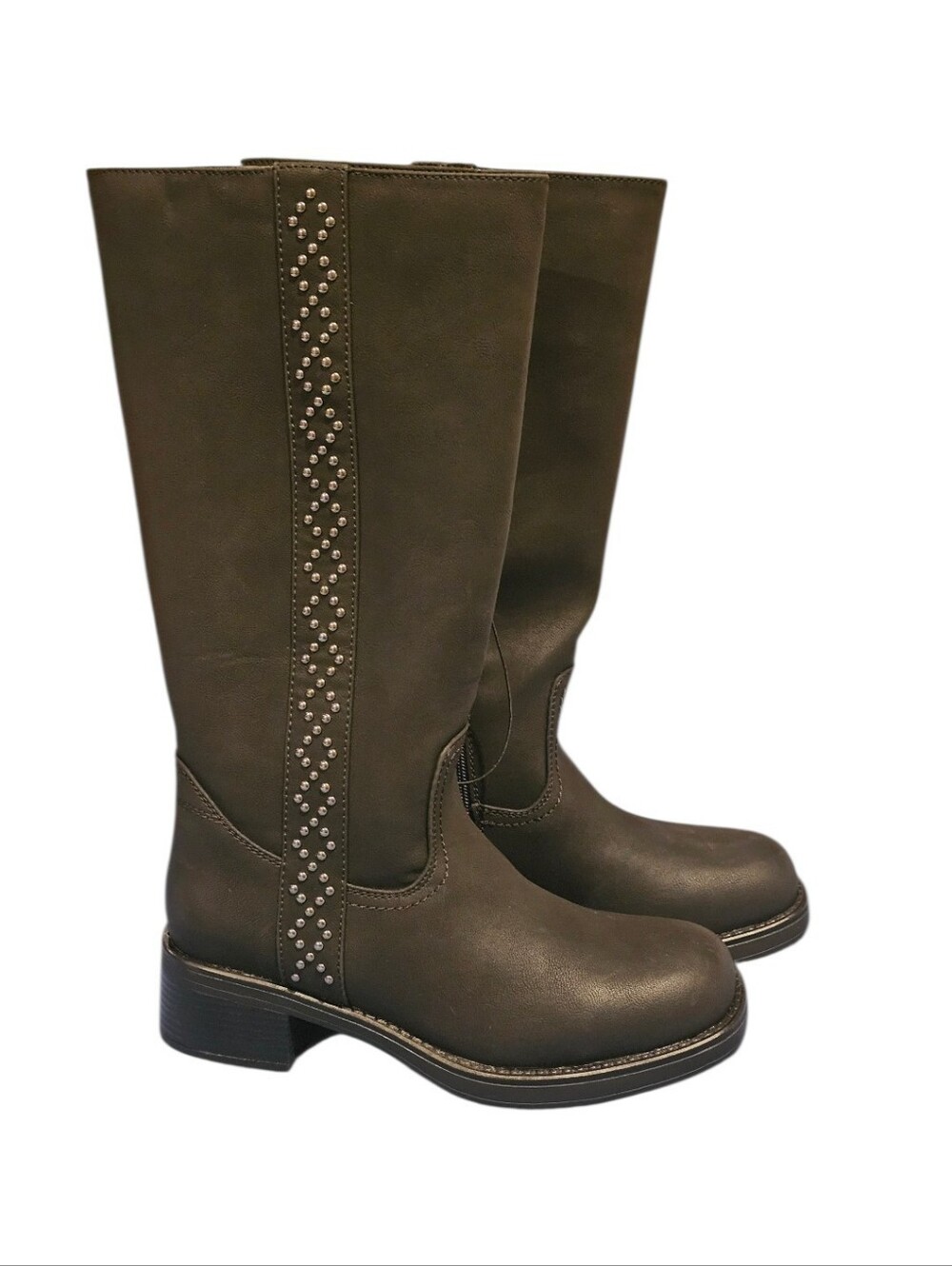 NY &Co Women's Tall Stud-Trim Boots - Black